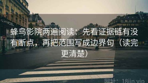 蜂鸟影院两遍阅读：先看证据链有没有断点，再把范围写成边界句（读完更清楚）