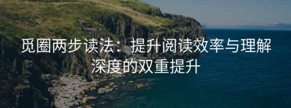 觅圈两步读法：提升阅读效率与理解深度的双重提升