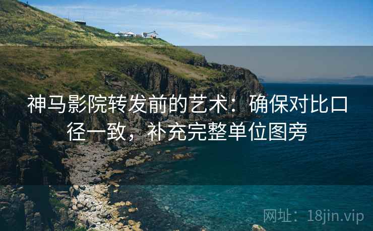 神马影院转发前的艺术：确保对比口径一致，补充完整单位图旁